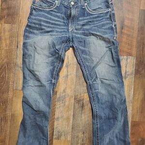 Ariat Men's Relaxed Fit Dark Blue Jeans